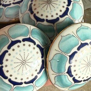 Anthropologie Ceramic Art Deco Inspired Knob